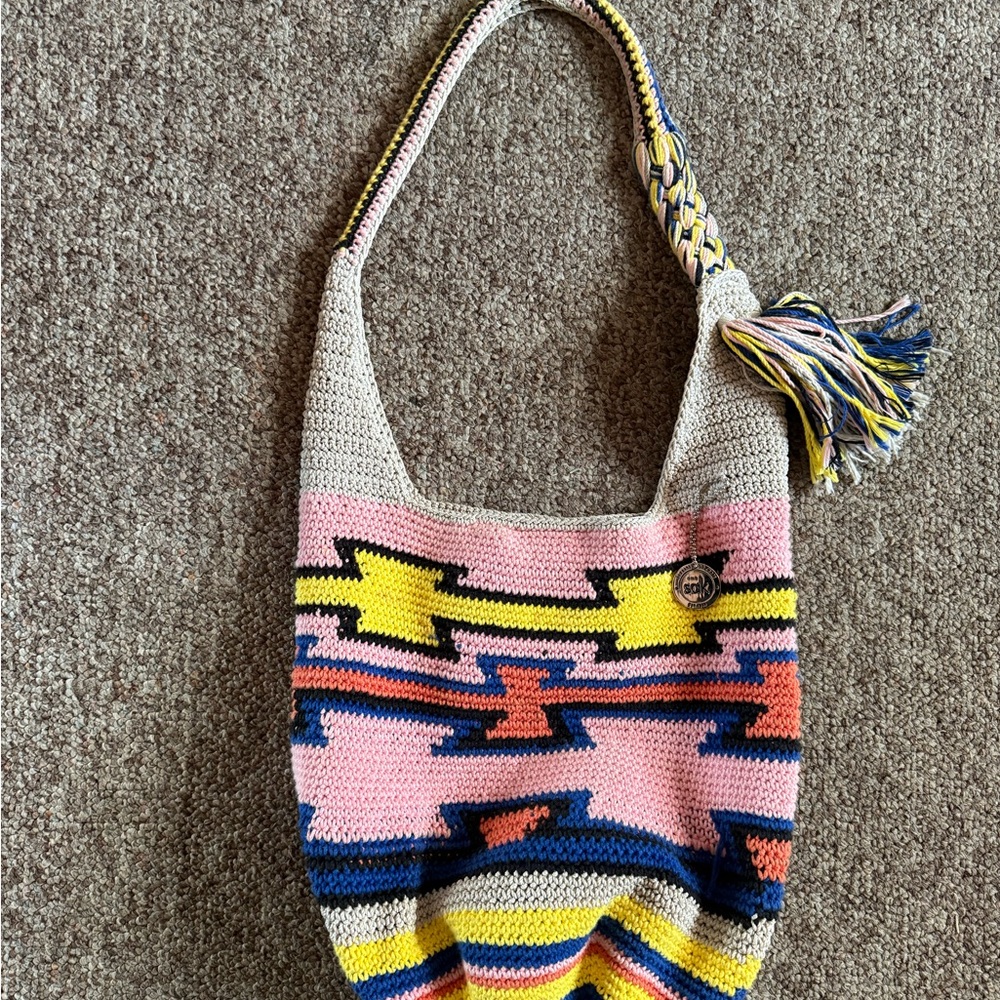 The Sak original Multicolor Crochet Shoulder Bag